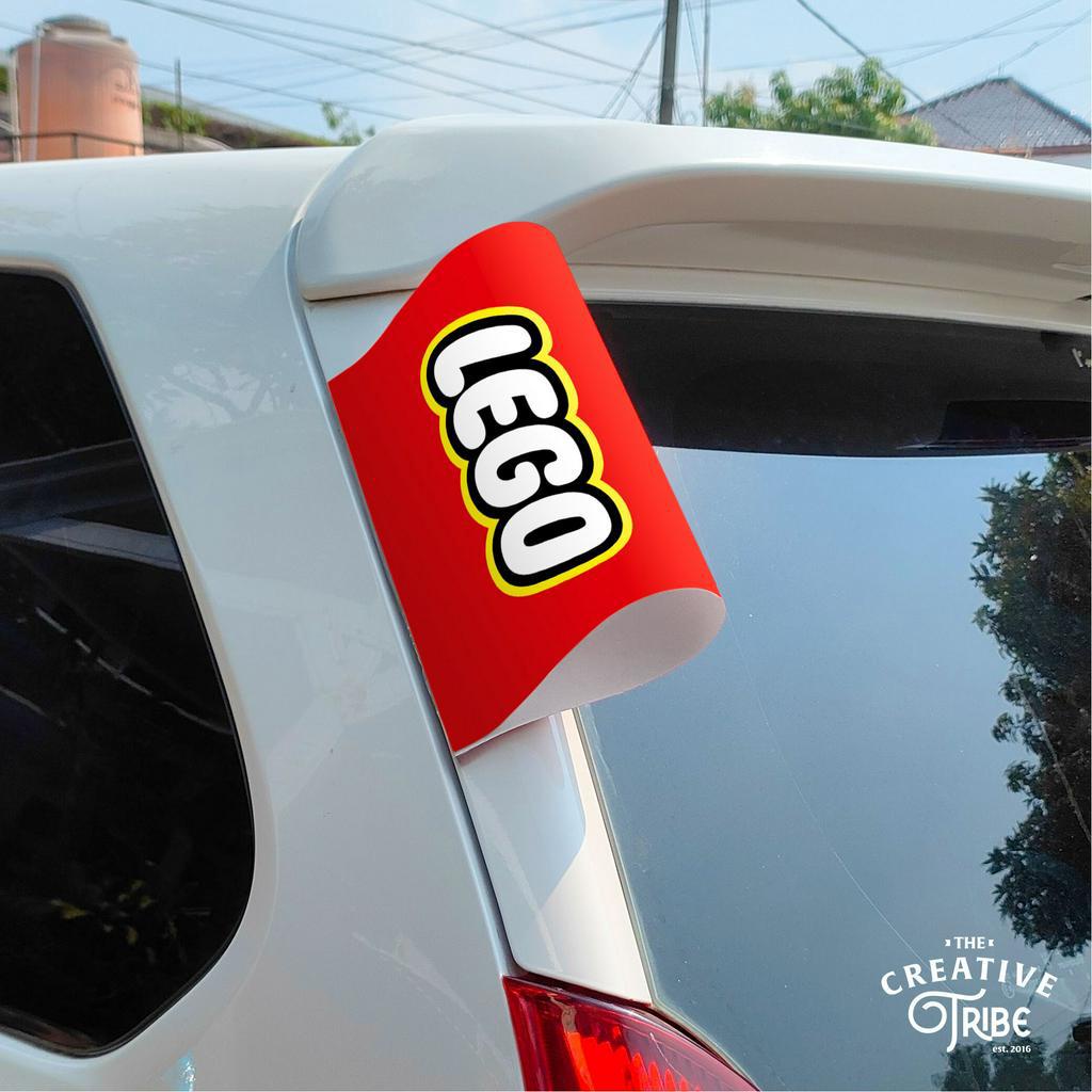 Lego - Car Tag Labels - Trunk Door Cover Variations - Viral Lego Car ...