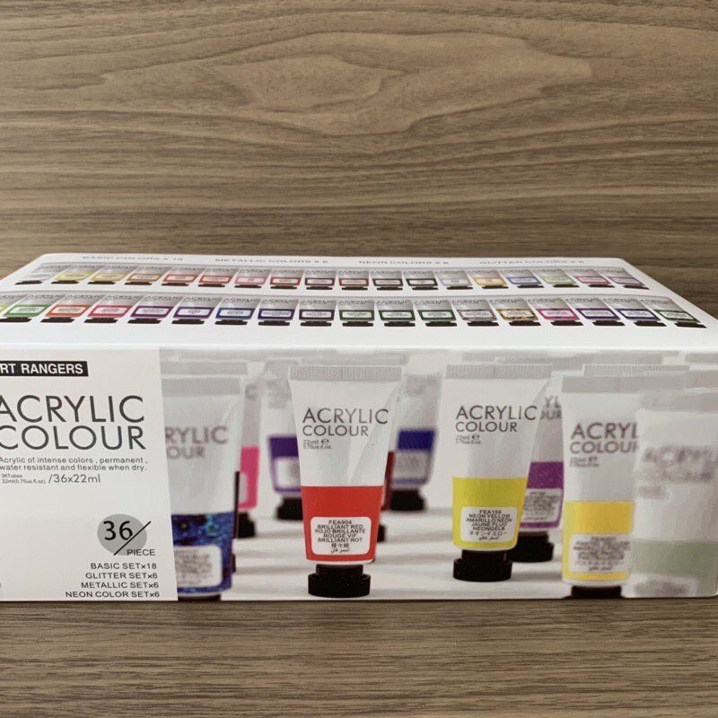 Art Ranger 36 tubes x 22ml Acrylic Paint Set | Shopee Philippines