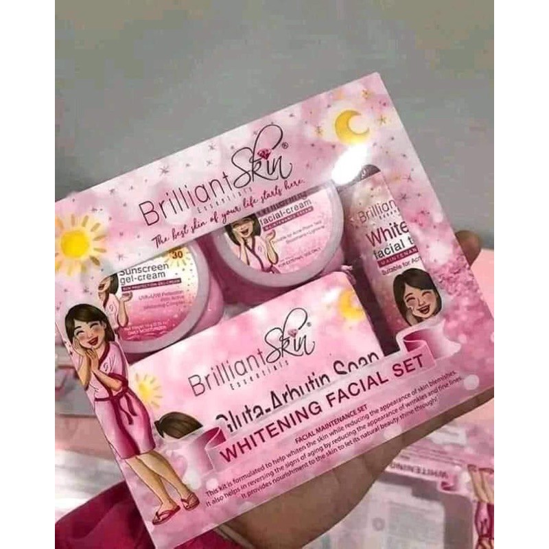 BRILLIANT SKIN WHITENING FACIAL SET Shopee Philippines