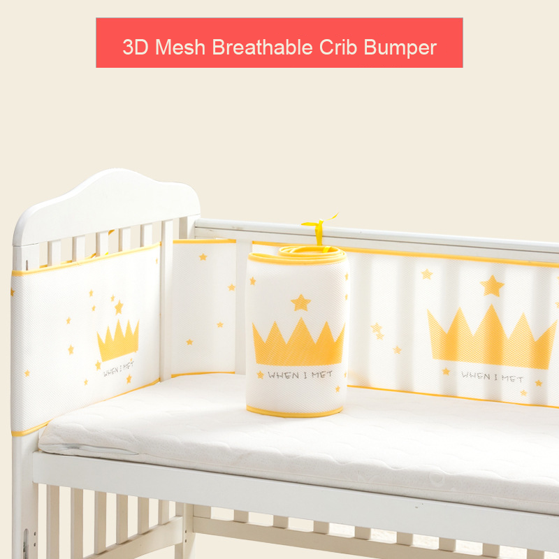 Crib bumper for solid back crib on sale