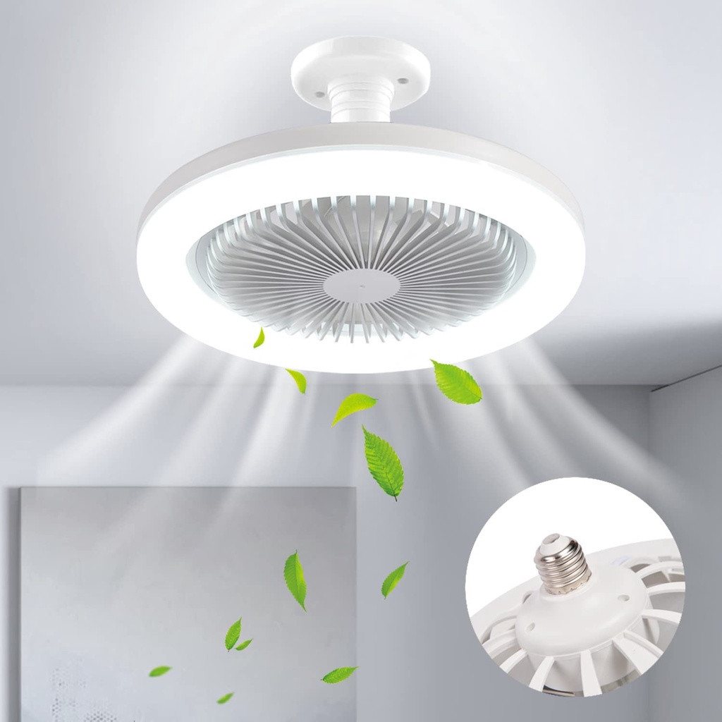 Silent Fan Light Ceiling light With fan Remote Control E27 ceiling