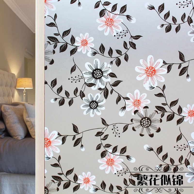 45/60CM Frosted glass paste transparent opaque selfadhesive shading window paste toilet