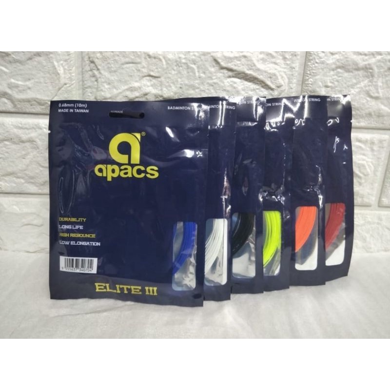 Apacs Elite 3 Original Strings - Badminton Racket Strings | Shopee ...