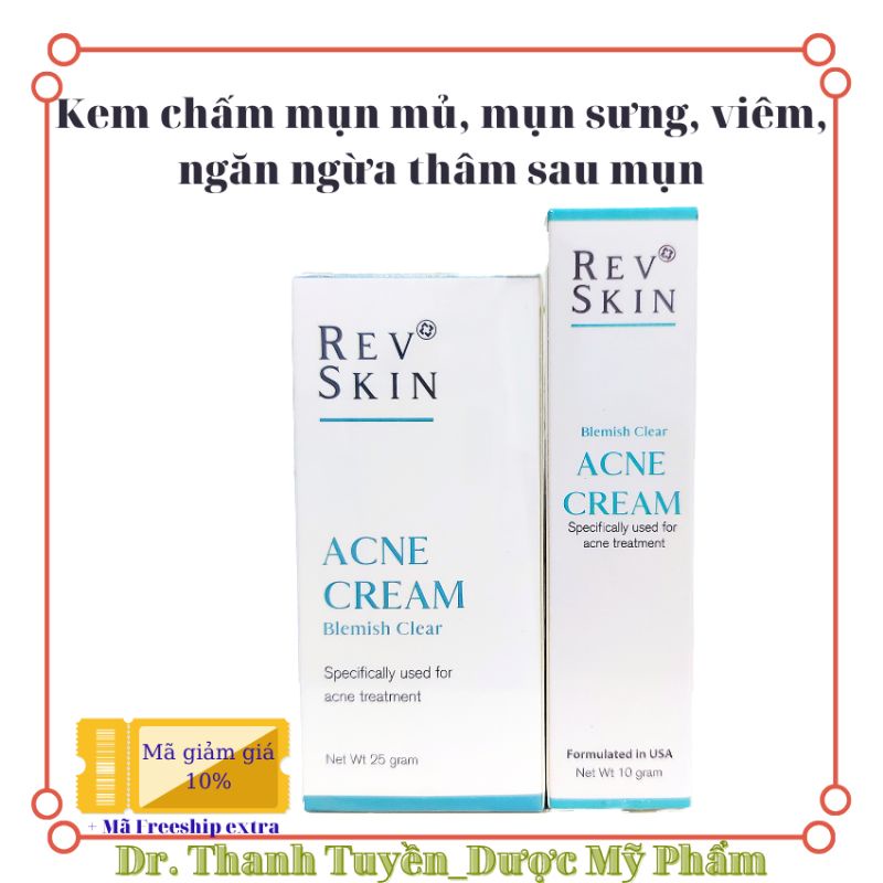 Revskin anti-acne and dark spots spot cream 10g | Shopee Philippines