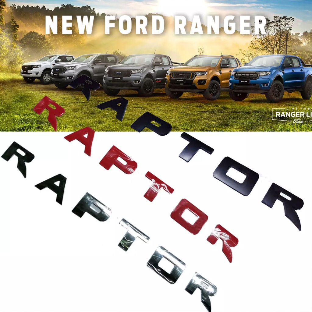 Ford Raptor logo Car Hood Emblem Sticker (Red) 5Hu Shopee Philippines