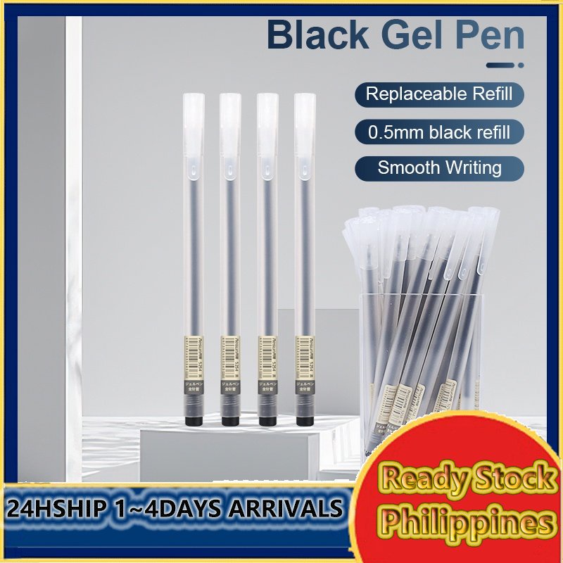 MUJI Gel Pen Ballpen Neutral Pen Black 0.5mm Sign Pens Frosted Full