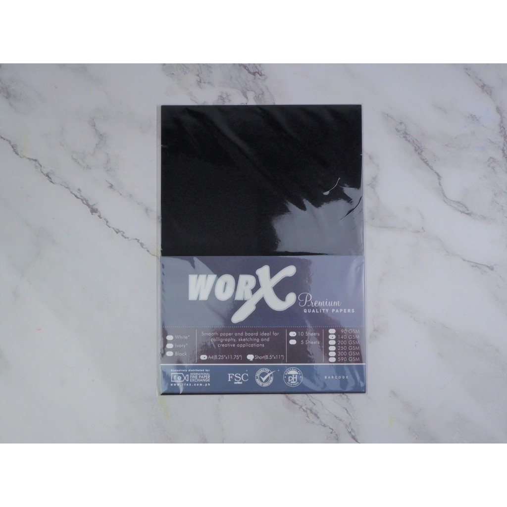 WORX Black Vellum Board 10 Sheets per pack Shopee Philippines