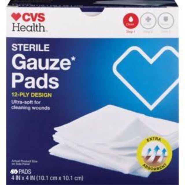 CVS Health Sterile Gauze Pads 4”x4” Shopee Philippines
