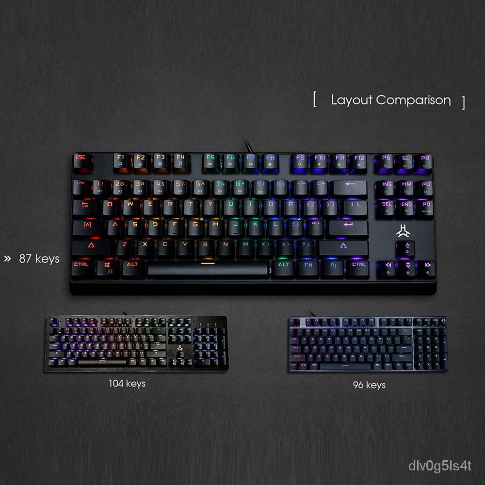 *IV*Rakk Tandus 87 Keys Multi-Color Mechanical Gaming Keyboard, Rakk ...