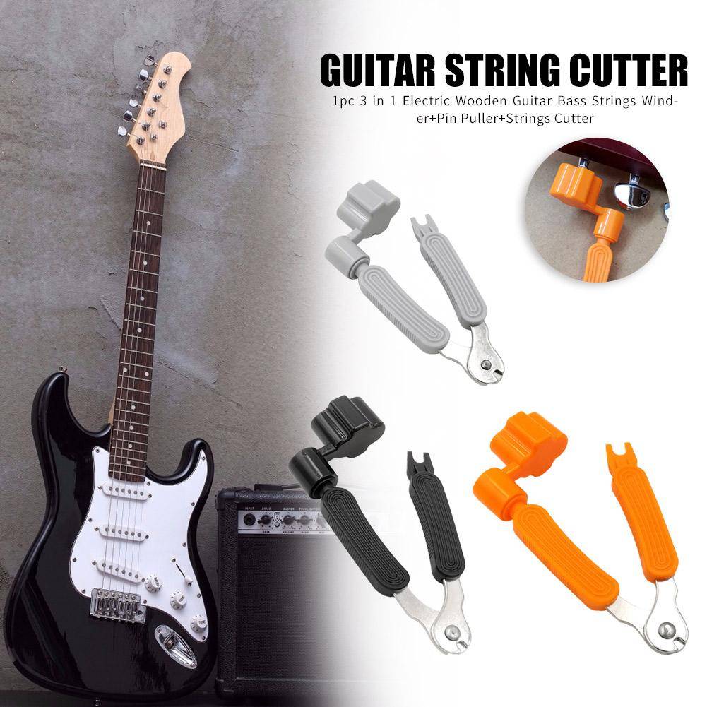 3 in 1 Guitar Peg String Winder + String Pin Puller + String Cutter