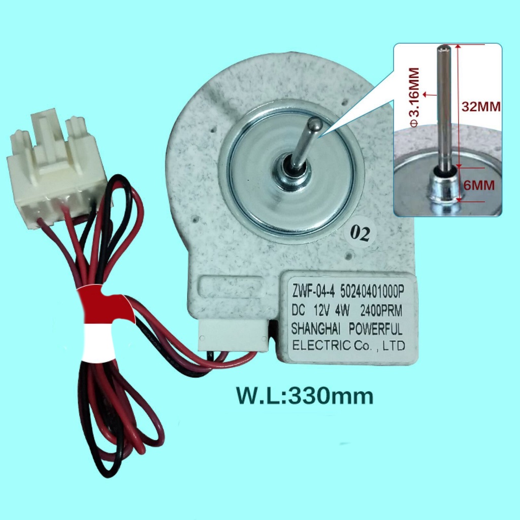 Fan Motor for Midea Refrigerator BCD-330WTV Freezing Fan Motor ZWF-04-4 ...