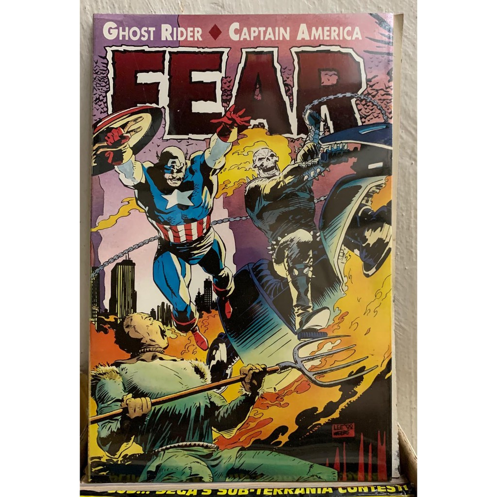 Marvel Comics: 1992 - Ghost RIder & Captain America: Fear | Shopee ...