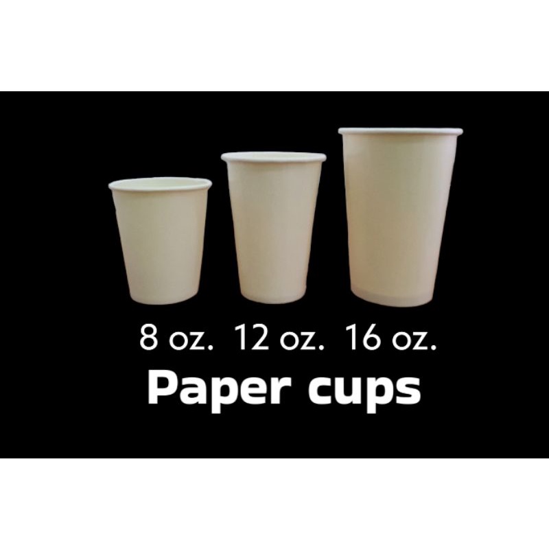 8 oz./12 oz./16 oz. /22 oz.Paper cup plain 50 pcs. | Shopee Philippines