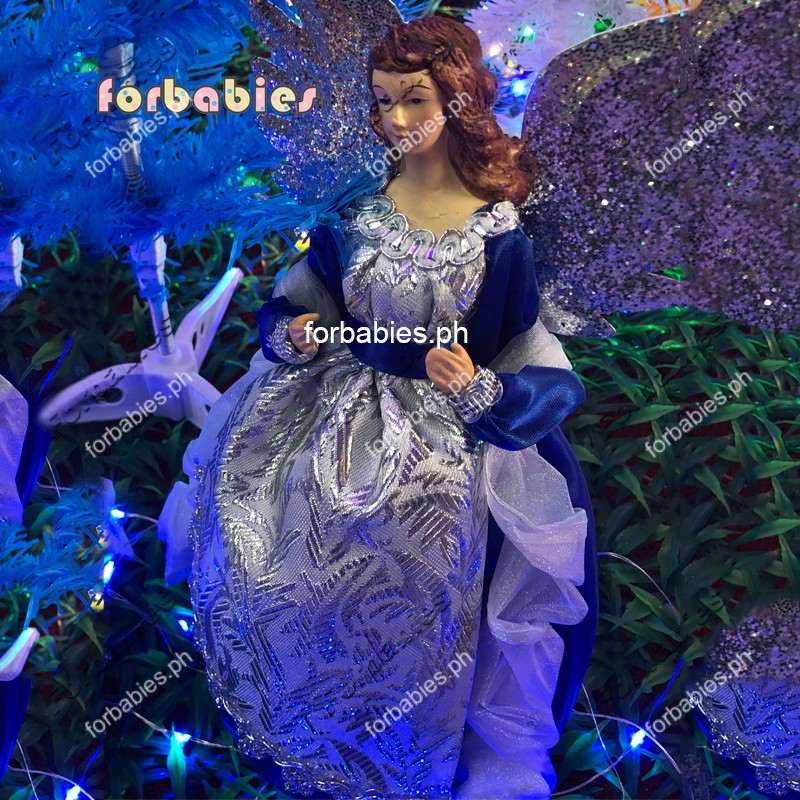 Christmas tree Top Angel Christmas decorations,gold,red,silver.bule. Christmas decor | Shopee Philippines
