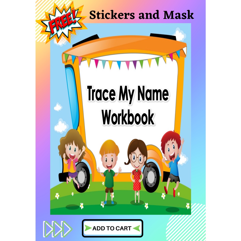 PERSONALIZED KIDS NAME TRACING WORKBOOK (Pure Name Tracing) Shopee