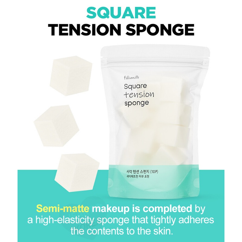 Fillimilli Square Tension Sponge(10P) | Shopee Philippines