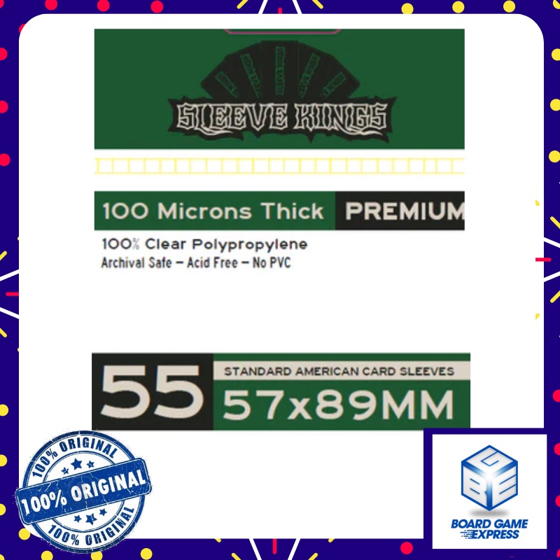 Sleeve Kings Premium American Card Sleeves (57x89mm) 55 Pack