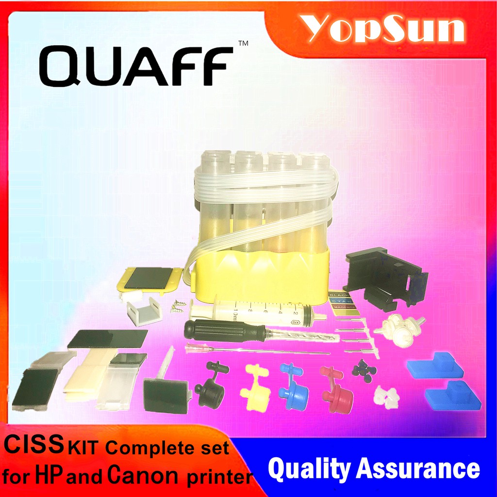 Quaff Canon HP CISS Kit DIY Complete Set Quaff Brand | Shopee Philippines