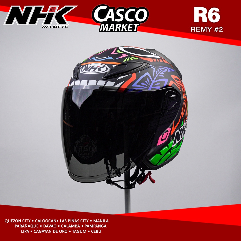 NHK R6 REMI GARDNER #2 TRIBE HALF FACE SINGLE VISOR MOTORCYCLE HELMET ...