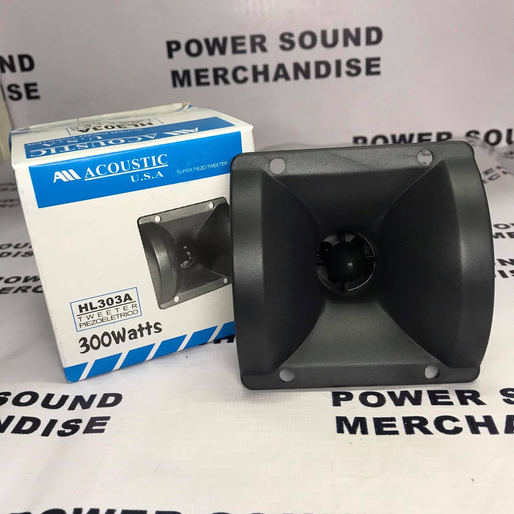 Square Piezo HL303A Tweeter Acoustic 300Watts w/ free Capacitor