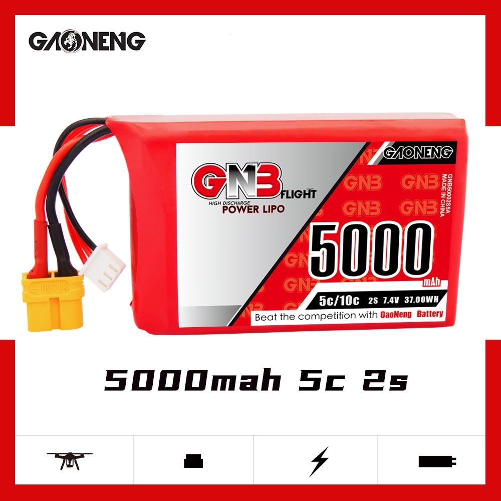 Gaoneng Gnb 5000mah 2s Lipo Battery For Radiomaster Tx16s Shopee Philippines 8153