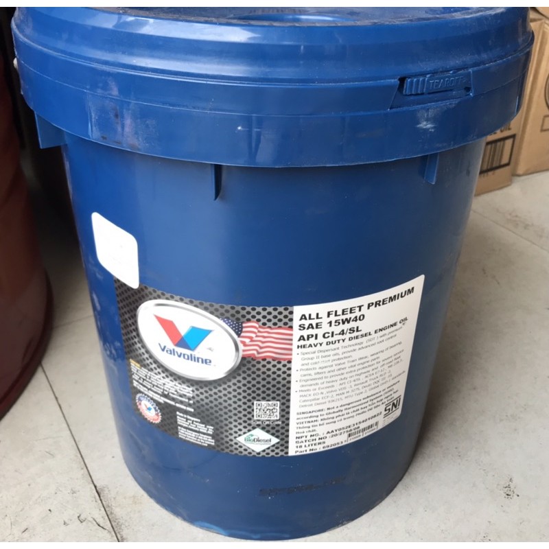 Valvoline 15w-40 CI-4/SL All Fleet Premium 18 liters | Shopee Philippines