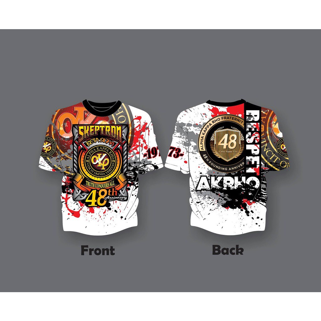 2021 48 Years Anniversary AKP SKEPTRON Alpha Kappa Rho Full Sublimation ...