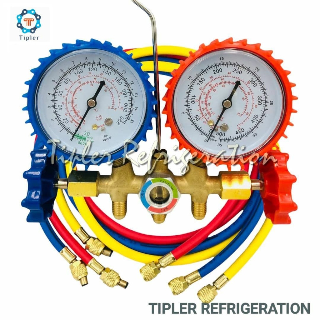 Dual Manifold gauge R134a and R22 Shopee Philippines