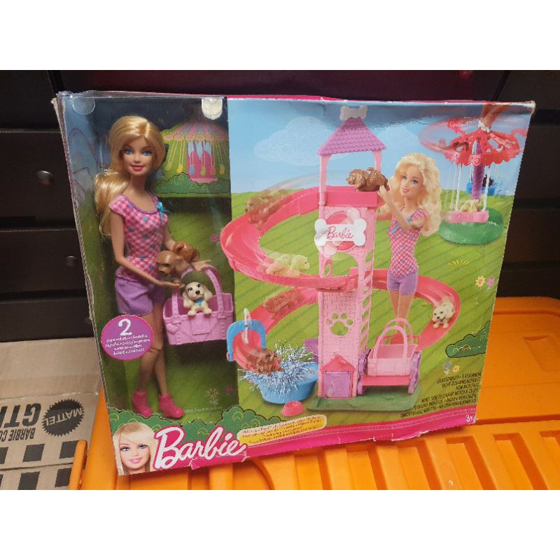 Barbie slide best sale and spin pups