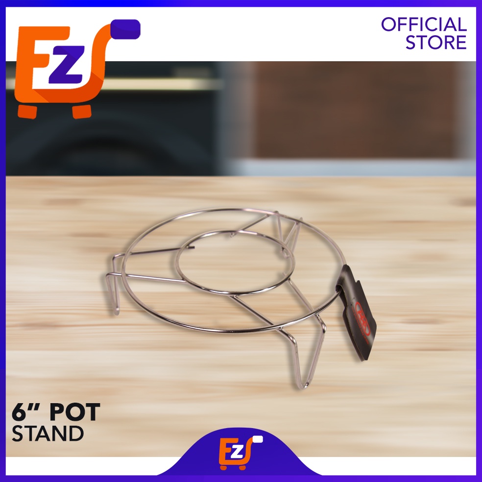 EZ DEAL AAA Small Stainless Steel 6-inch Round Pot Stand Multi-Purpose ...