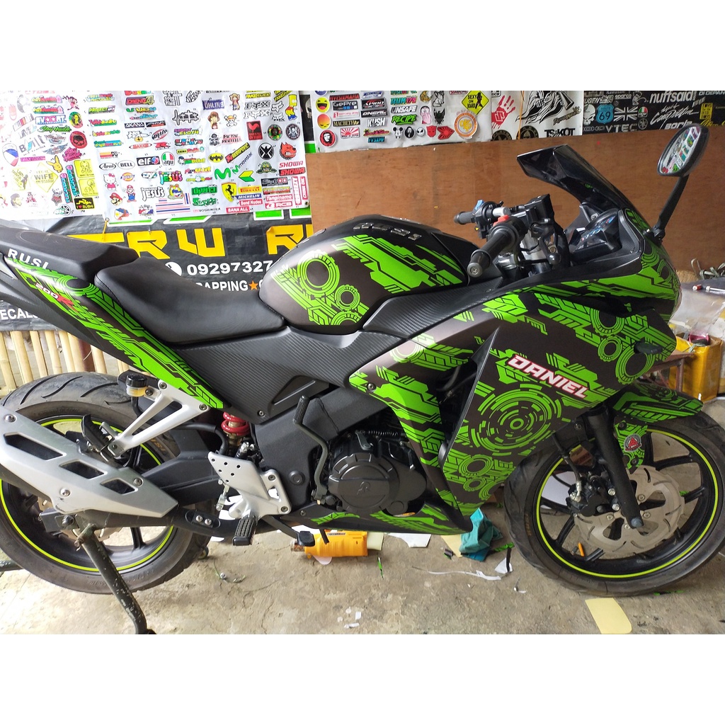 Rusi Gamma Ss200 Full Decals Set Tech Design Shopee Philippines