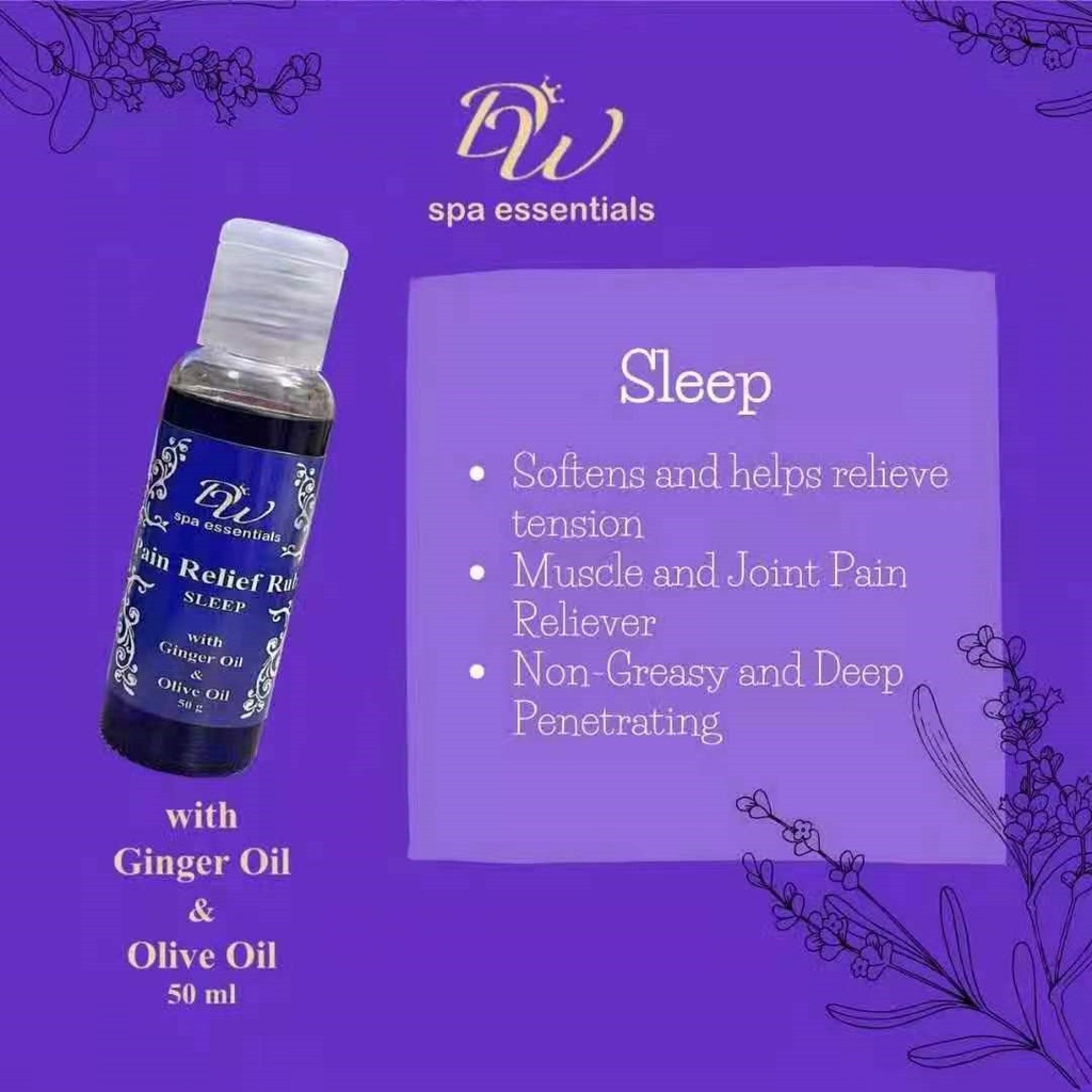 . DW SLEEP Oil spa Pain Relief with Ginger Oil & Olive Oil 50g Shopee Philippines