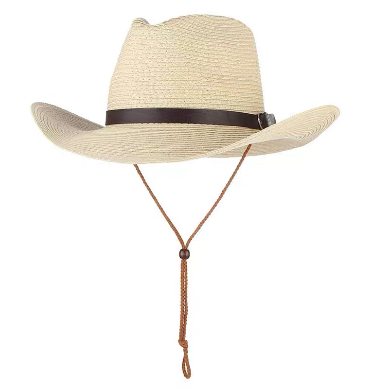 Foldable Soft Silk Men's Straw Hat Outdoor Sun Protection and Sun