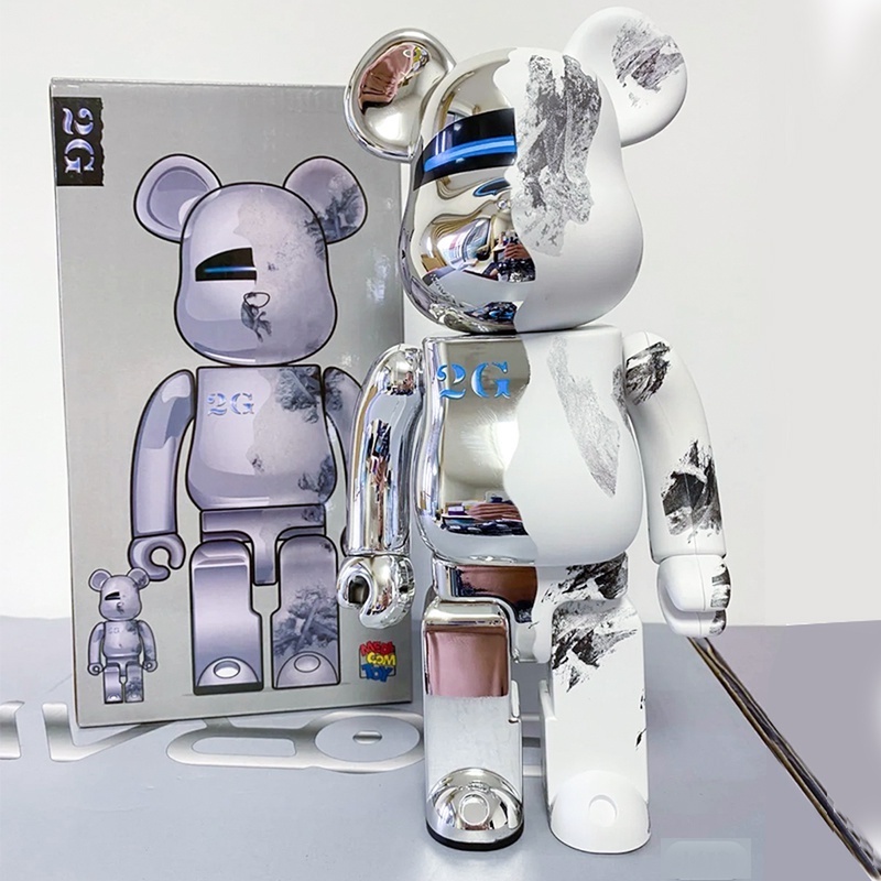 XX Eye Bearbrick 20cm Sammlerfigur - Limited Edition In Grau