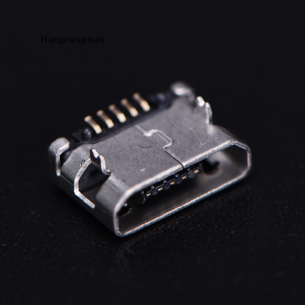Hanprospsun> 10pcs Micro USB 5pin B type Female Connector For Connector ...