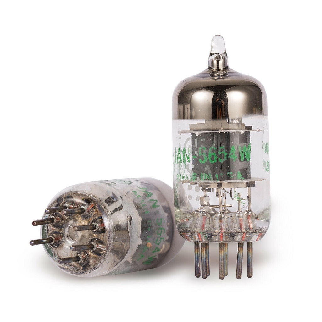 Matched Pair 7-Pin GE JAN 5654W Vacuum Tubes Upgrade for 6AK5/6J1/6Ж1 ...