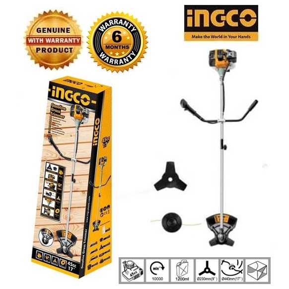 INGCO GBC45441 Brush Cutter Gasoline 45cc For Grass
