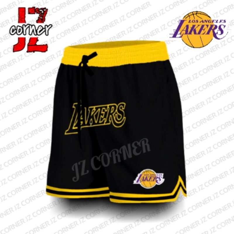 Lakers black jersey on sale shorts