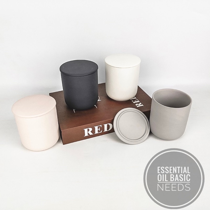 [CLEARANCE SALE] Nordic Style Ceramic Candle Vessel, Ceramic Candle