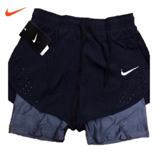 Nike shorts with cycling shorts hotsell