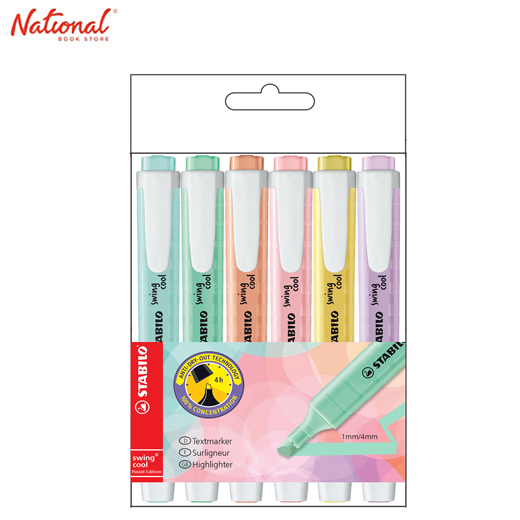 Stabilo Swing Cool Pastel Highlighters 6S 275/62 National Book Store