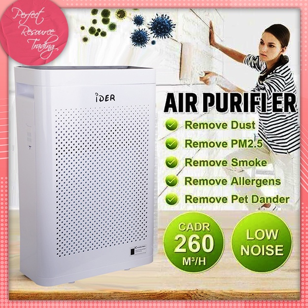Ider Air Purifier 6 stages with UV light and HEPA filter, air purifier