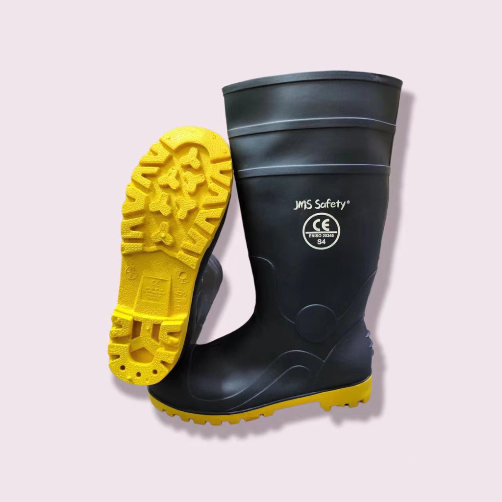 JMS Steel Toe Anti Puncture lndustrial Safety Boots Shopee Philippines