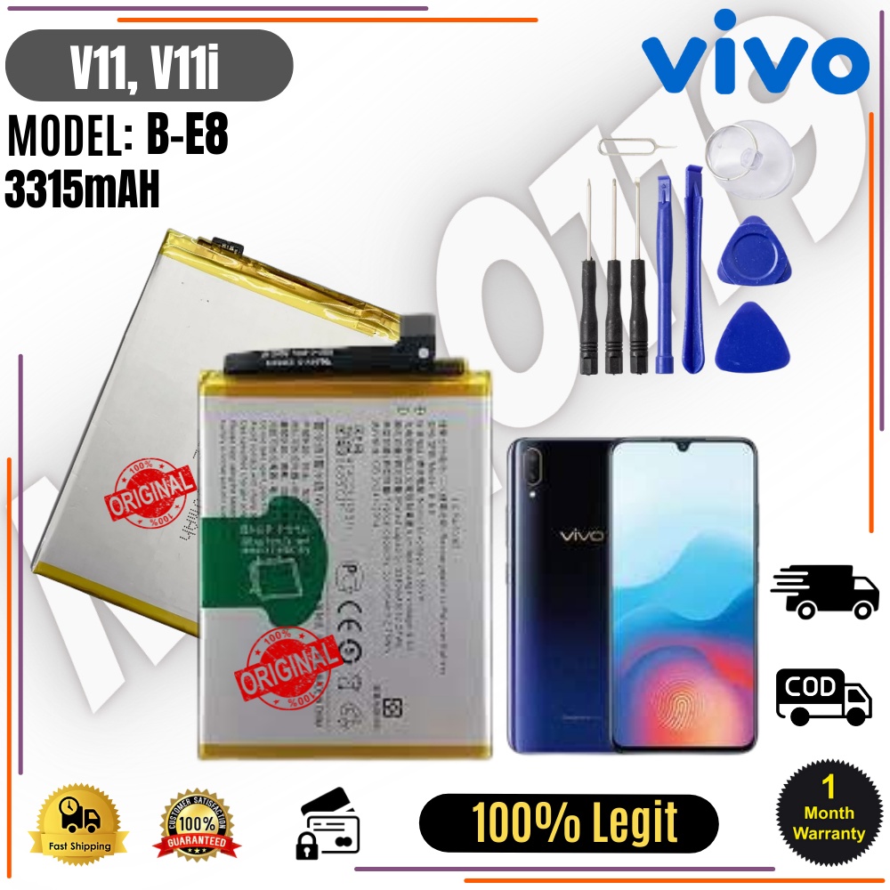 VIVO V11i VIVO Y97 1806 V1813A V1813T Battery, Model: B-E8 Original ...