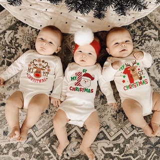 Twin baby best sale christmas outfits