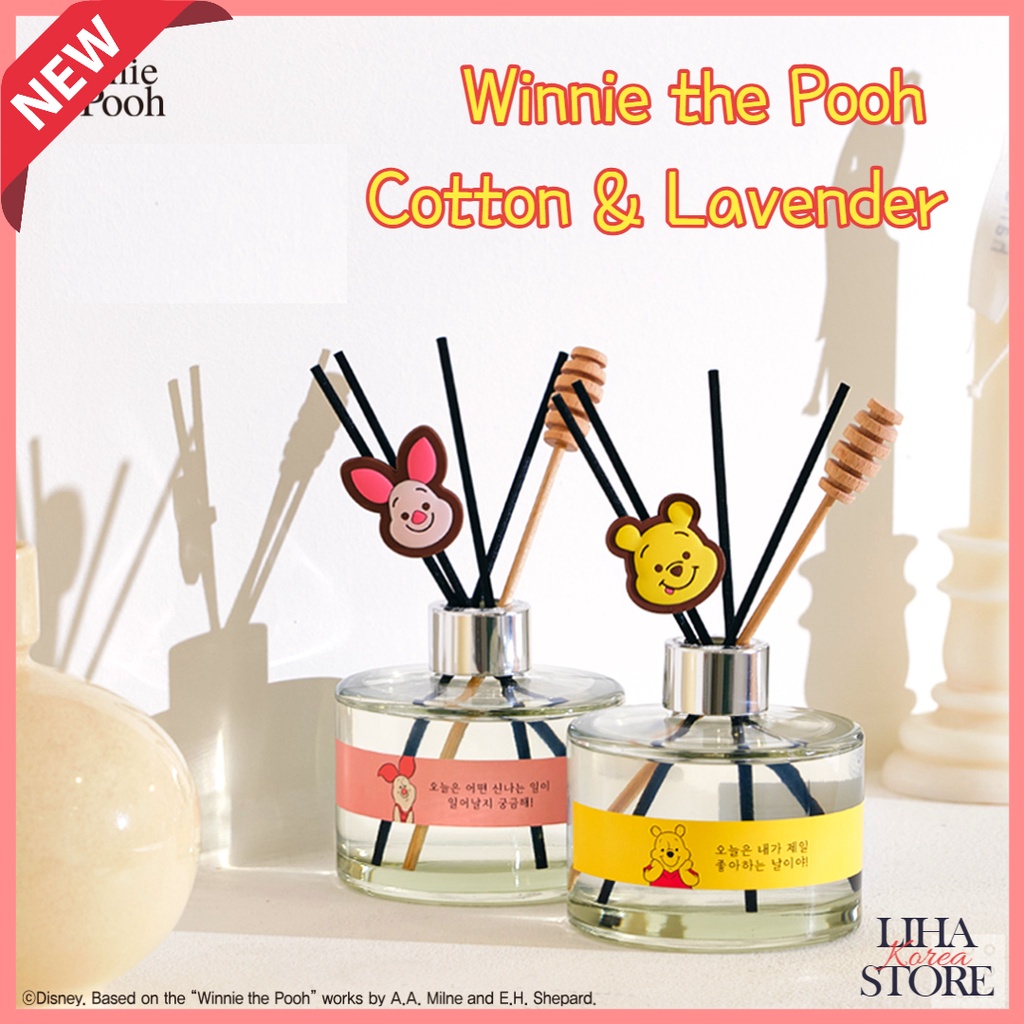 DAISO KOREA X Disney Winnie the Pooh Diffuser 200ml Cotton Lavender
