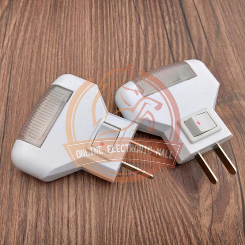 BZ Mini Led manual on/off Switch Plug-in Night Light Bright White ...