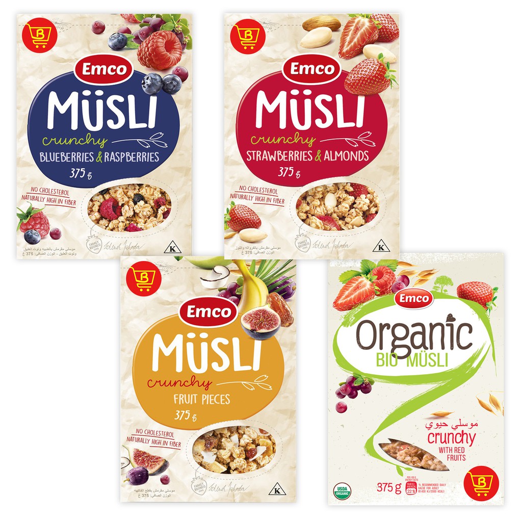 Emco Musli Crunchy Oat Cereal 375g Shopee Philippines