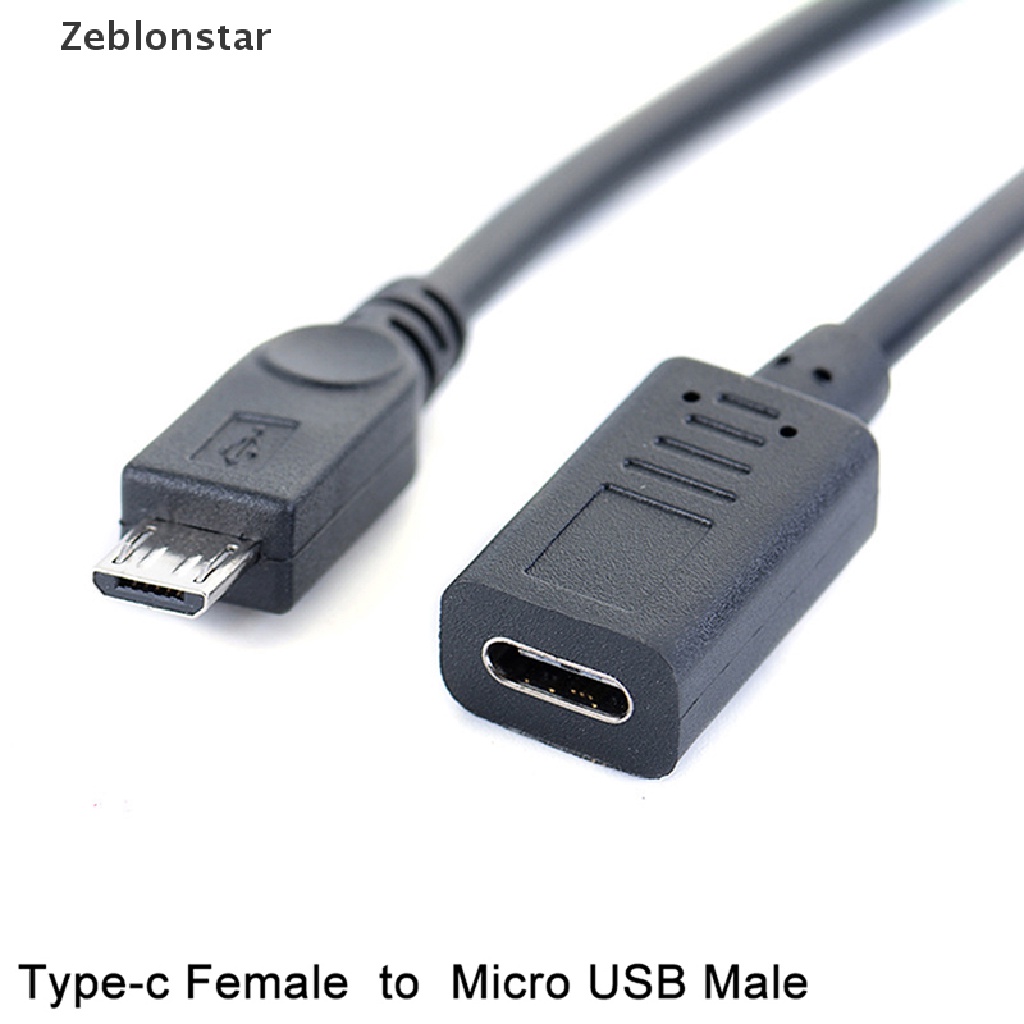 [star] USB Type-c Female to Micro USB Male OTG Connector Cable Adapter ...