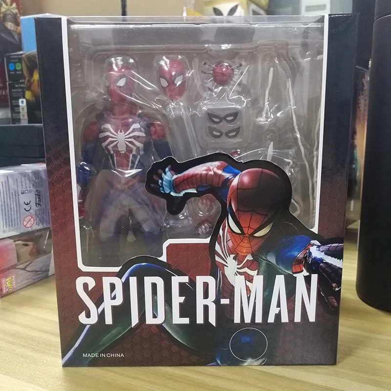 Shf Spiderman Ps4 Advanced Suit Pvc Action Figure